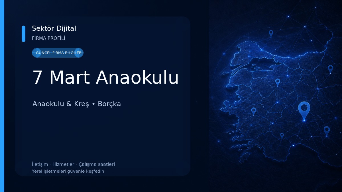7 Mart Anaokulu Anaokulu & Kreş