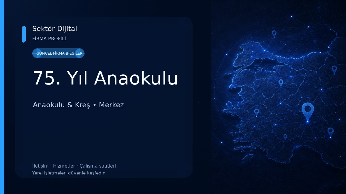75. Yıl Anaokulu Anaokulu & Kreş