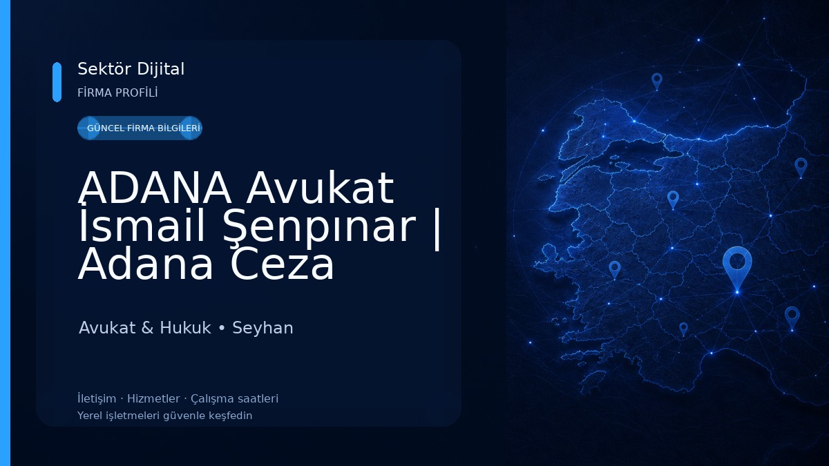 ADANA Avukat İsmail Şenpınar | Adana Ceza Avukatı,Adana Boşanma Avukatı,Miras Avukatı,İş Avukatı Avukat & Hukuk