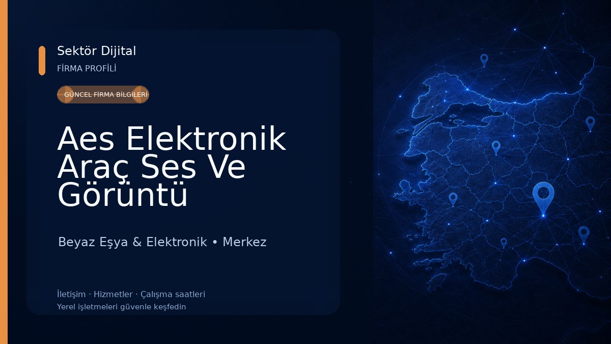 Aes Elektronik Araç Ses Ve Görüntü Sistemleri Beyaz Eşya & Elektronik