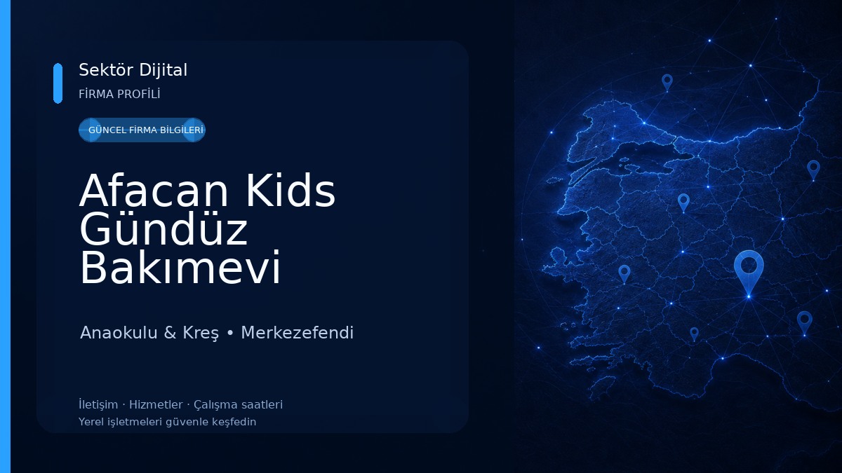 Afacan Kids Gündüz Bakımevi Anaokulu & Kreş