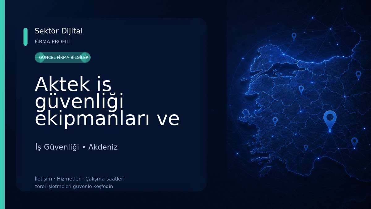 Aktek is güvenliği ekipmanları ve Personel Kıyafetleri İş Güvenliği