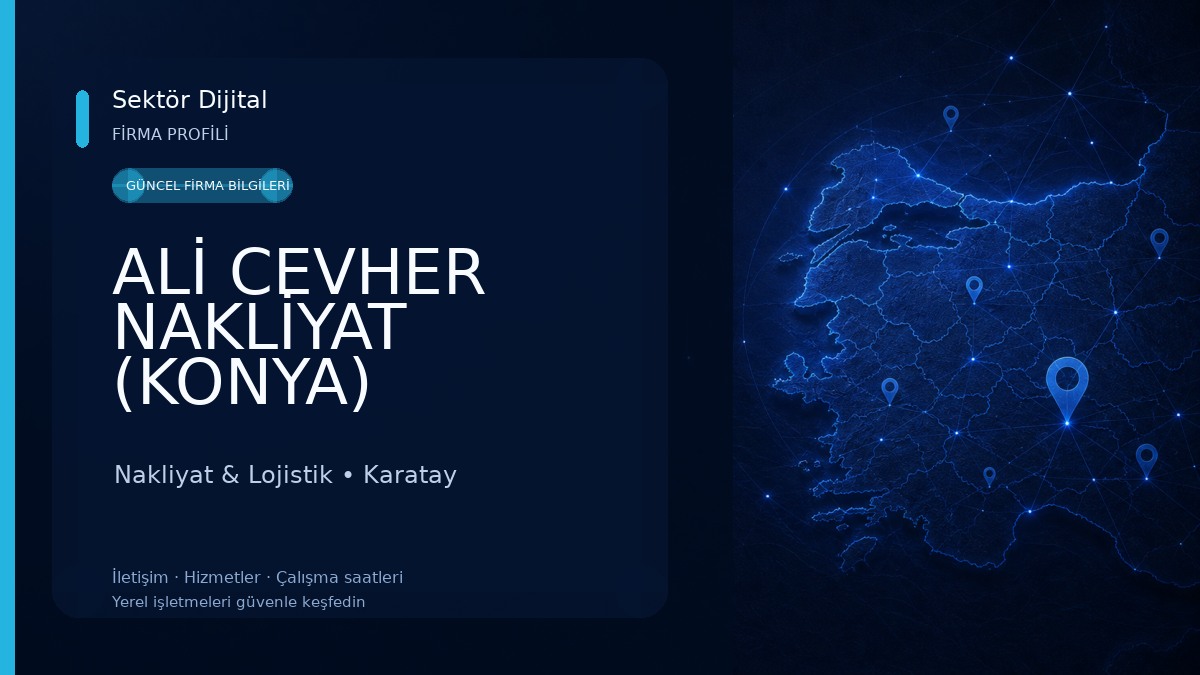 ALİ CEVHER NAKLİYAT (KONYA) Nakliyat & Lojistik