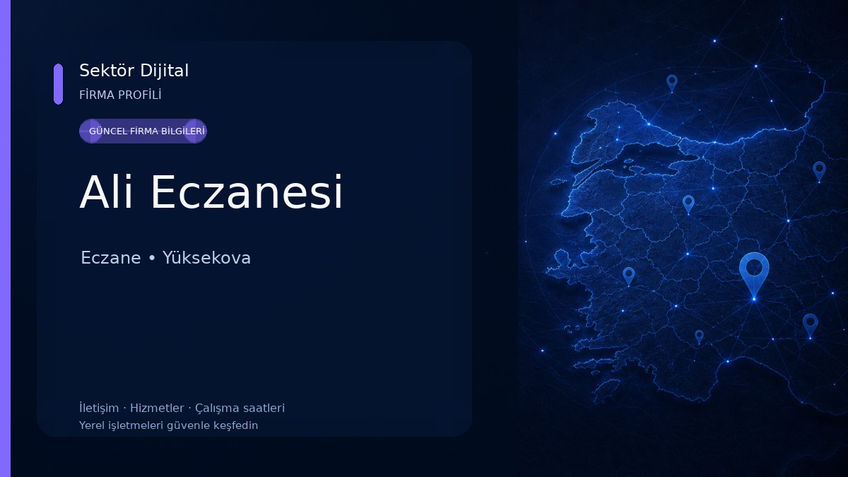 Ali Eczanesi Eczane