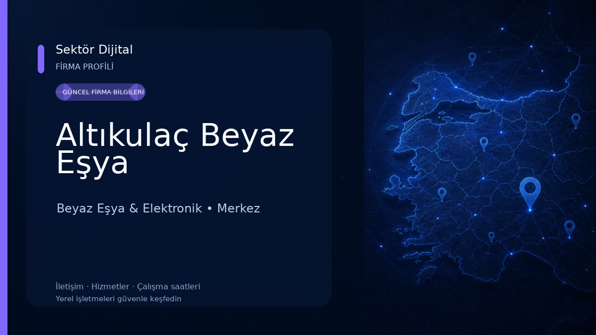 Altıkulaç Beyaz Eşya Beyaz Eşya & Elektronik