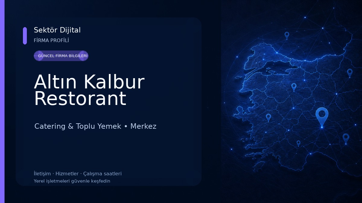 Altın Kalbur Restorant Catering & Toplu Yemek