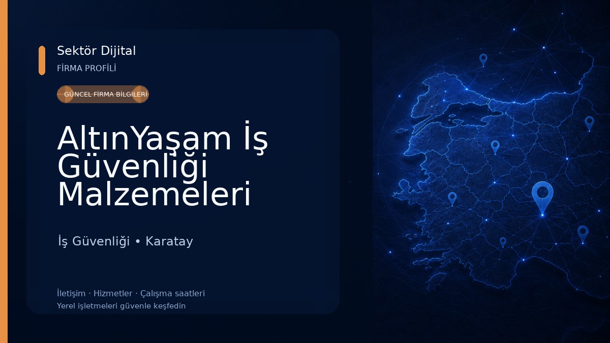 AltınYaşam İş Güvenliği Malzemeleri İş Güvenliği