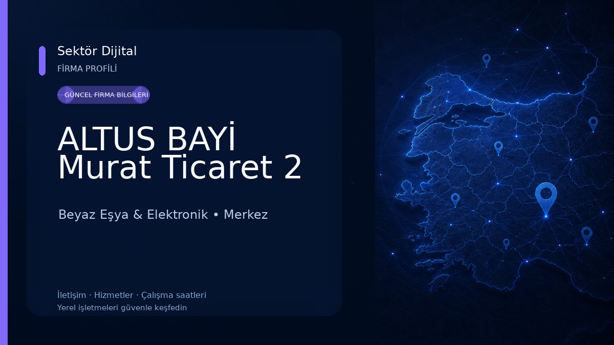 ALTUS BAYİ Murat Ticaret 2 Beyaz Eşya & Elektronik