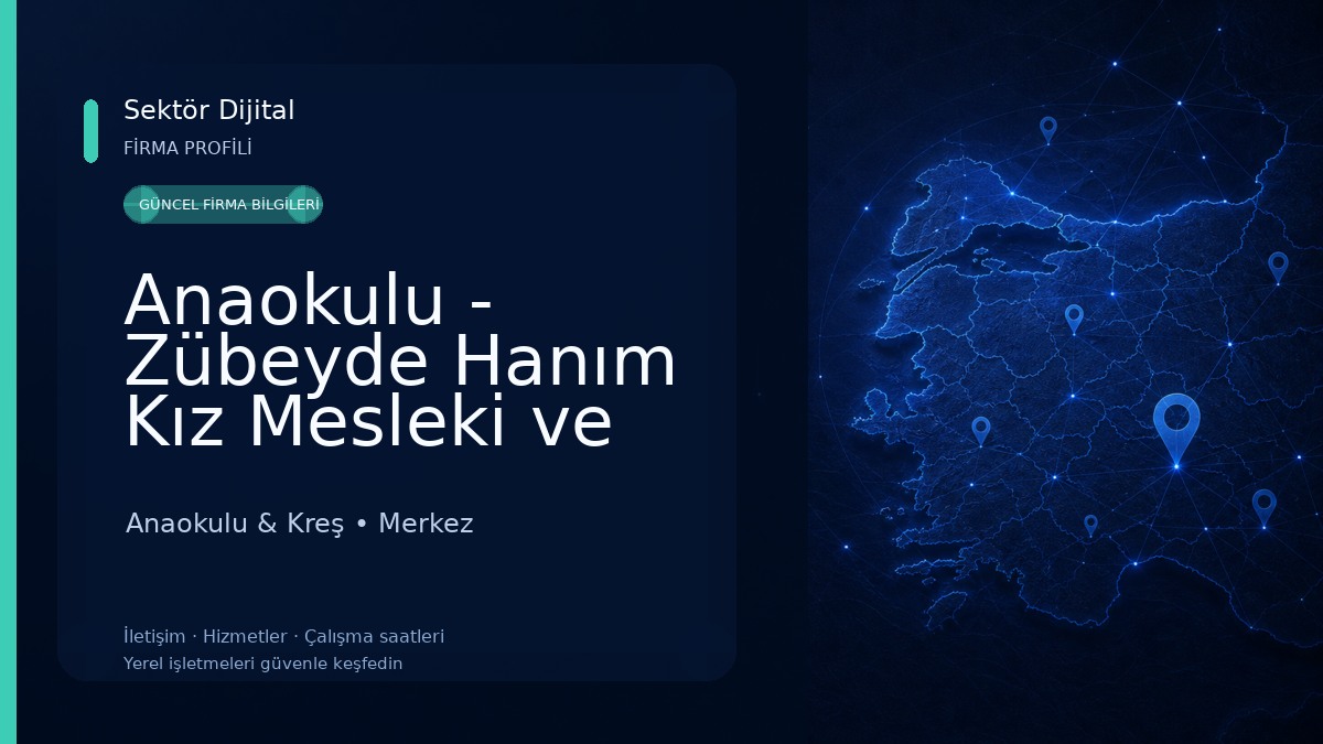 Anaokulu - Zübeyde Hanım Kız Mesleki ve Teknik Anadolu Lisesi Uygulama Anaokulu Anaokulu & Kreş