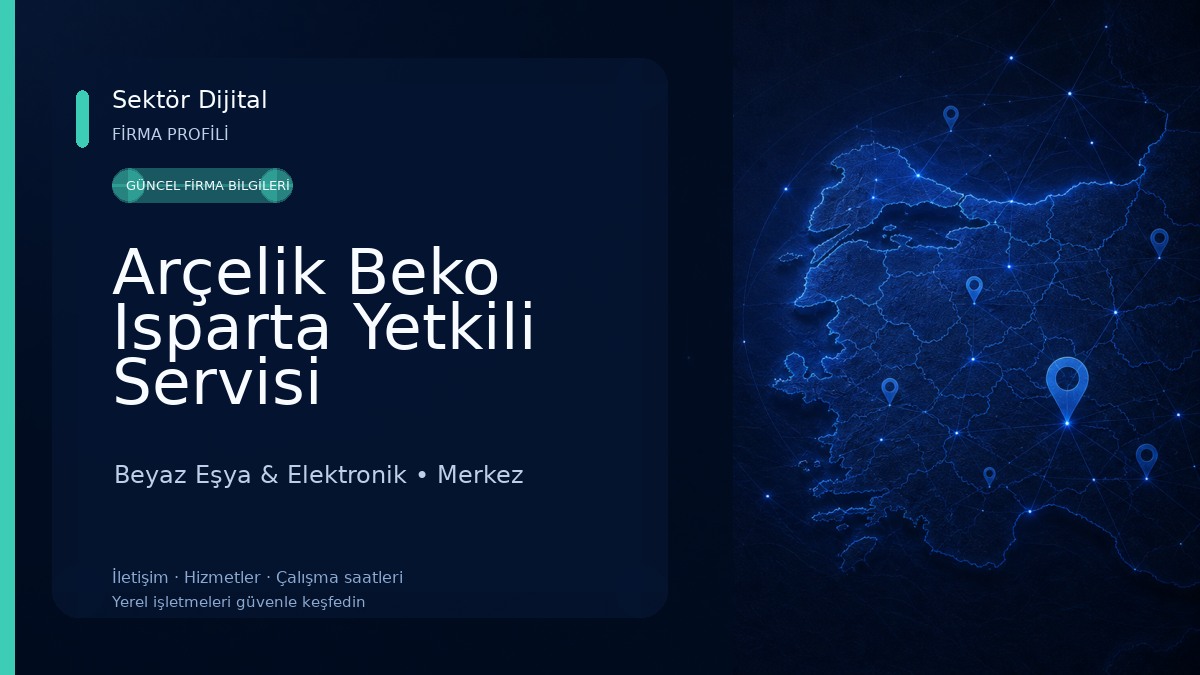 Arçelik Beko Isparta Yetkili Servisi Beyaz Eşya & Elektronik