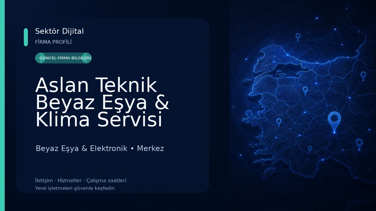 Aslan Teknik Beyaz Eşya & Klima Servisi Beyaz Eşya & Elektronik