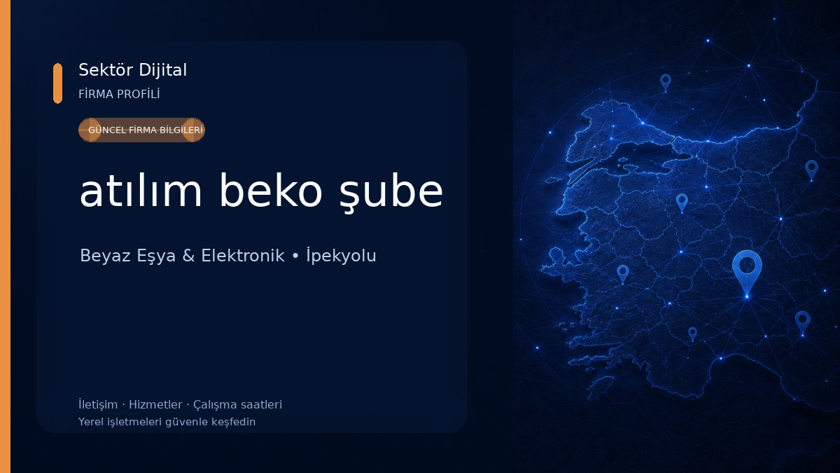 atılım beko şube Beyaz Eşya & Elektronik