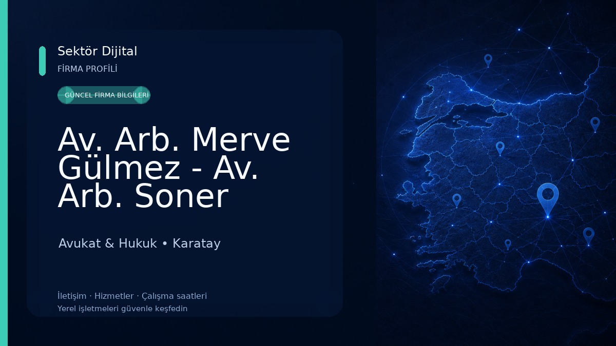 Av. Arb. Merve Gülmez - Av. Arb. Soner Gülmez _ Gülmez&Gülmez Hukuk Bürosu Avukat & Hukuk