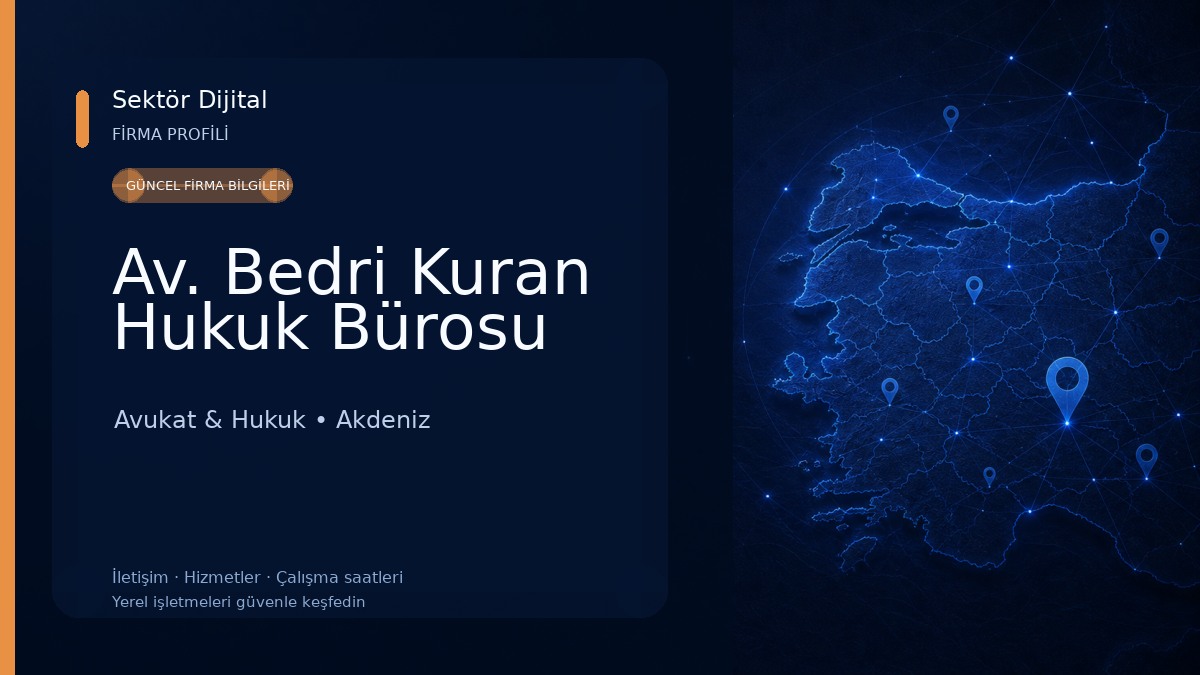 Av. Bedri Kuran Hukuk Bürosu Avukat & Hukuk