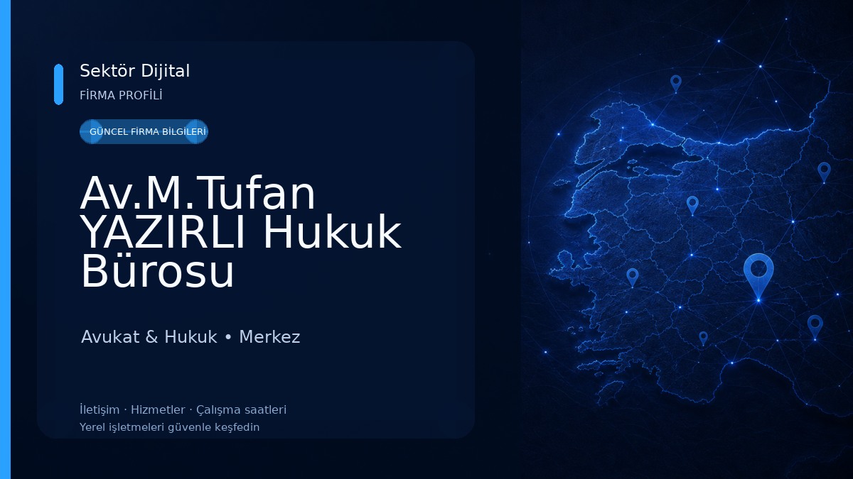 Av.M.Tufan YAZIRLI Hukuk Bürosu Avukat & Hukuk