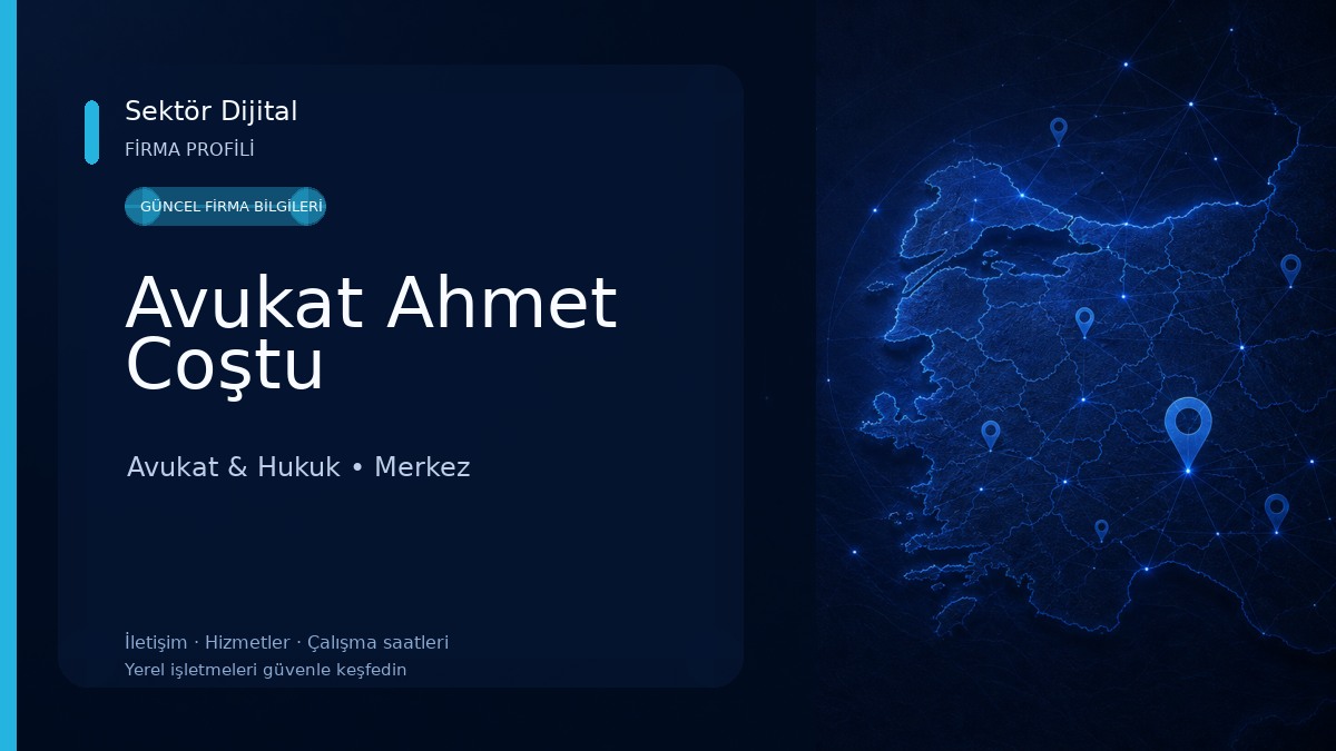 Avukat Ahmet Coştu 