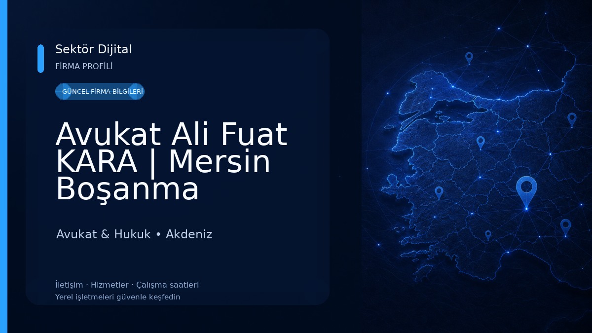 Avukat Ali Fuat KARA | Mersin Boşanma Avukatı,Mersin Ceza Avukatı,Kira Avukatı,Gayrimenkul Avukatı,Tahliye Avukatı Avukat & Hukuk