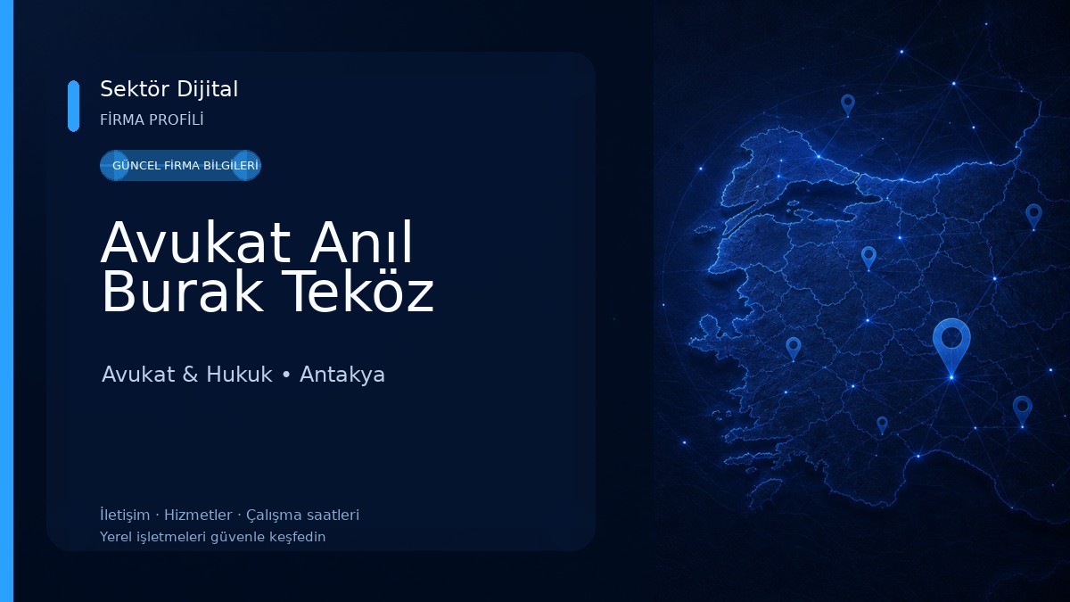 Avukat Anıl Burak Teköz Avukat & Hukuk