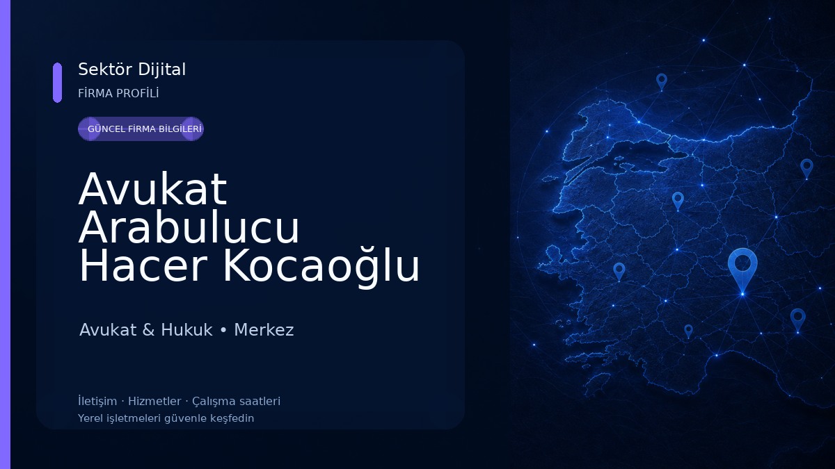 Avukat Arabulucu Hacer Kocaoğlu Bürosu Avukat & Hukuk