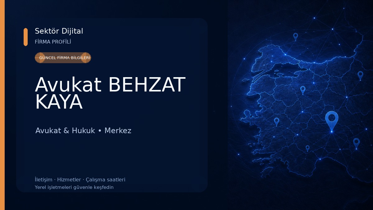 Avukat BEHZAT KAYA Avukat & Hukuk