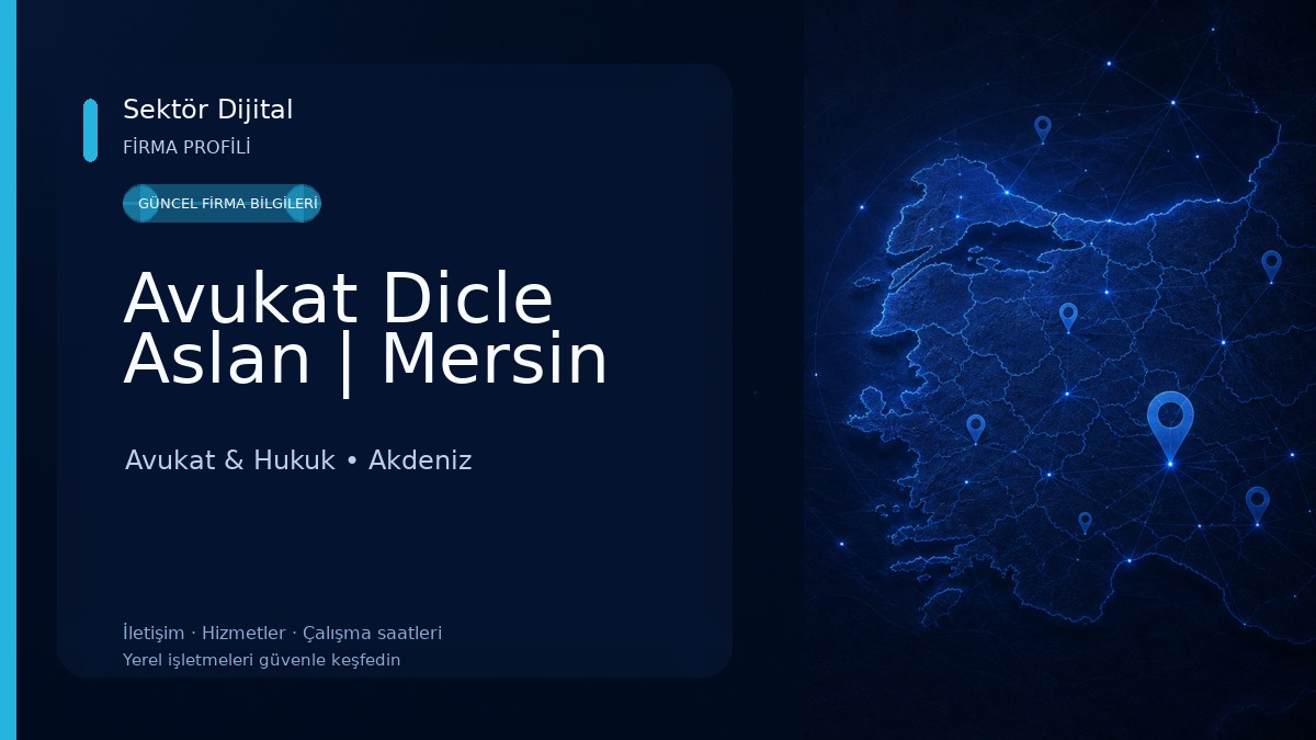 Avukat Dicle Aslan | Mersin Avukat & Hukuk