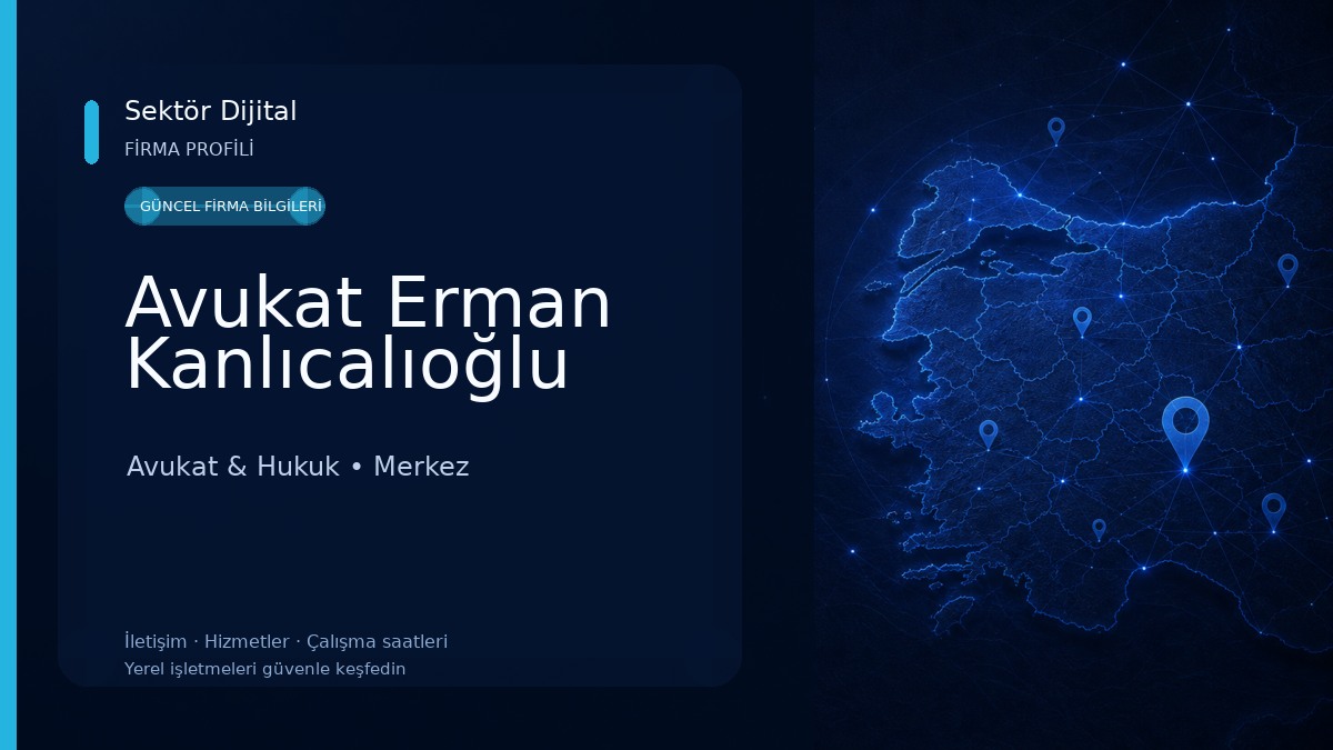 Avukat Erman Kanlıcalıoğlu Avukat & Hukuk