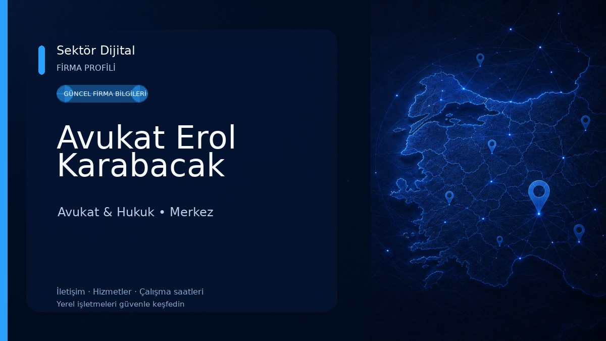 Avukat Erol Karabacak Avukat & Hukuk