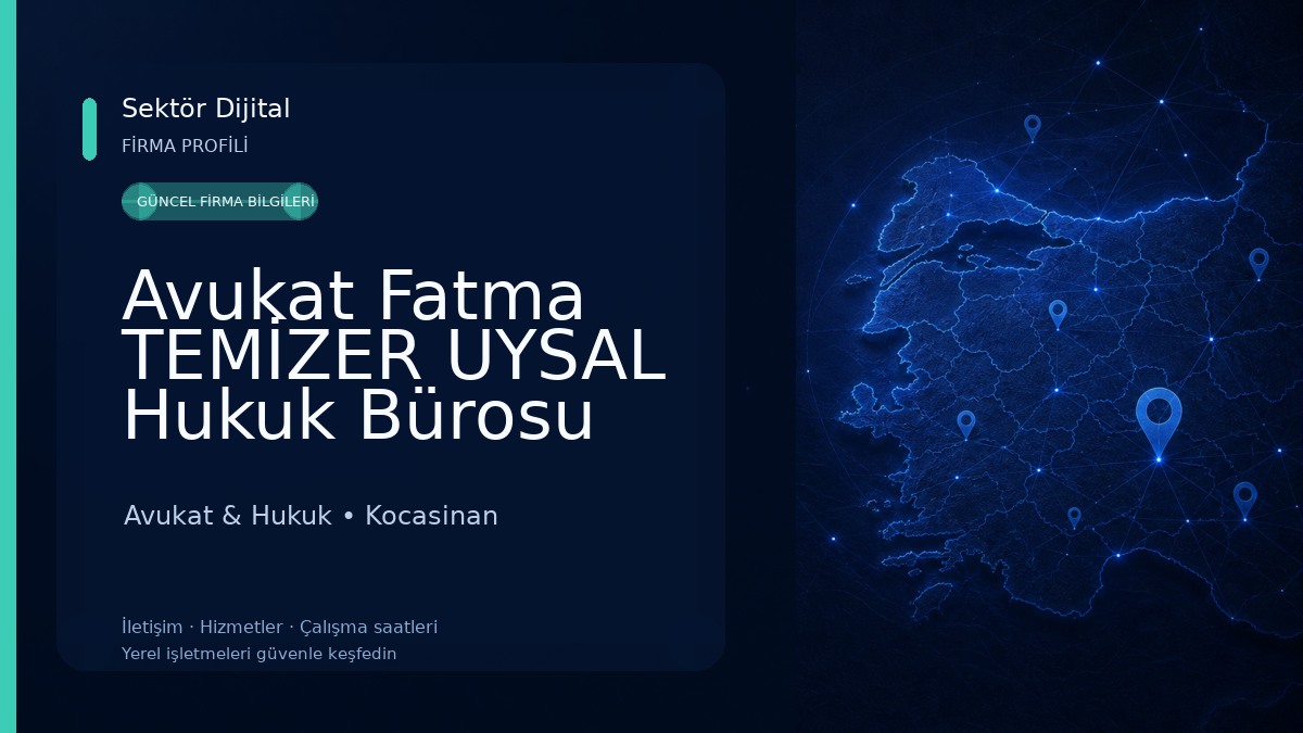 Avukat Fatma TEMİZER UYSAL Hukuk Bürosu Avukat & Hukuk