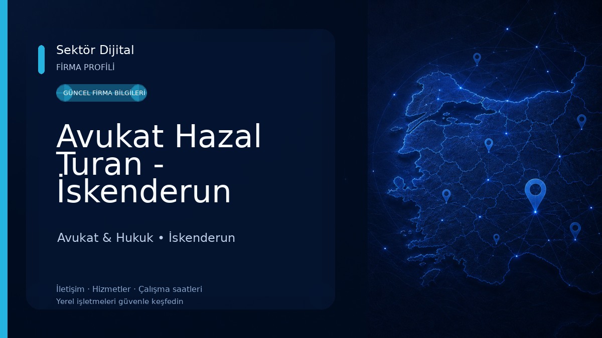 Avukat Hazal Turan - İskenderun Avukat & Hukuk