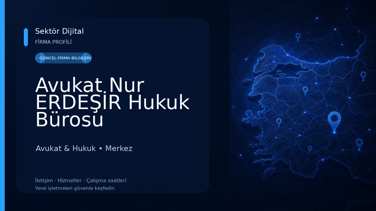 Avukat Nur ERDEŞİR Hukuk Bürosu Avukat & Hukuk
