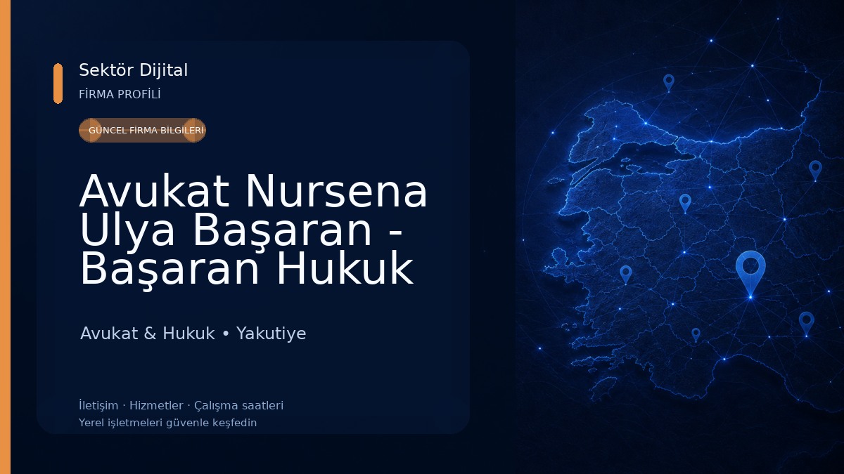 Avukat Nursena Ulya Başaran - Başaran Hukuk ve Danışmanlık Avukat & Hukuk