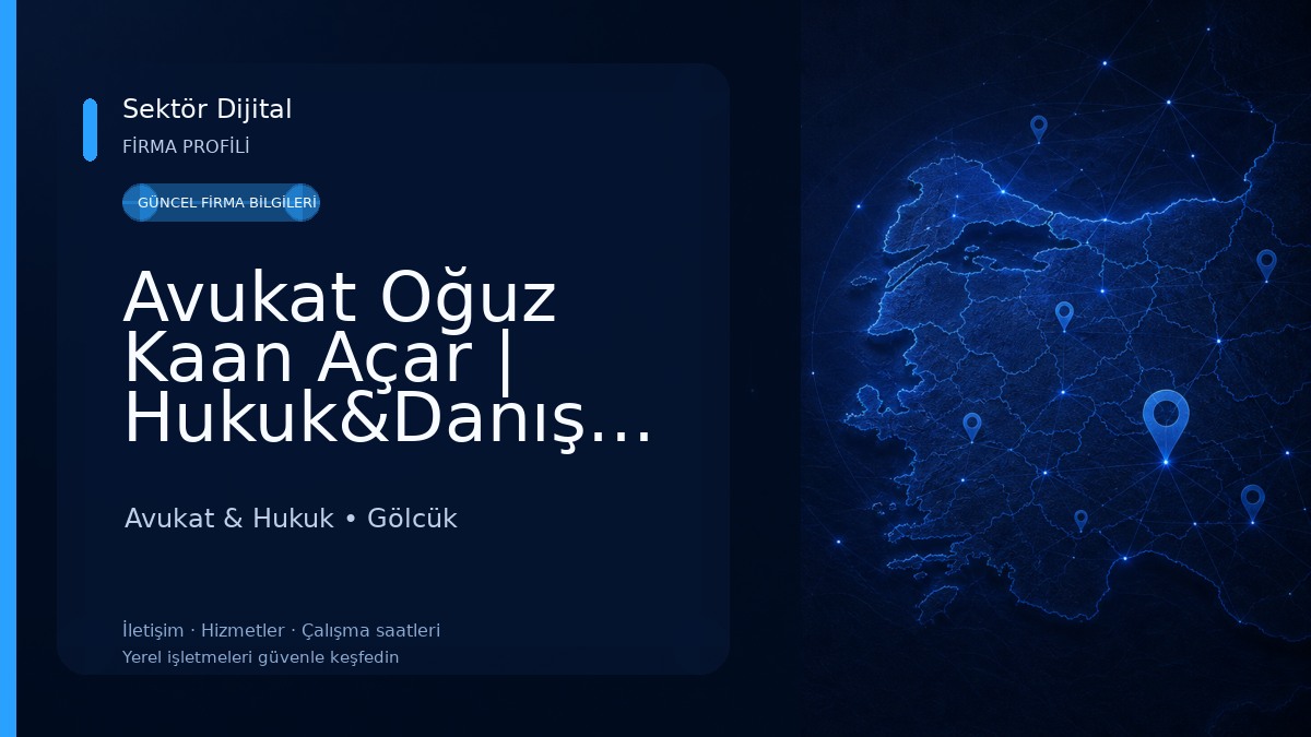 Avukat Oğuz Kaan Açar | Hukuk&Danışmanlık Avukat & Hukuk