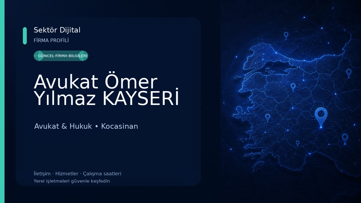 Avukat Ömer Yılmaz KAYSERİ Avukat & Hukuk