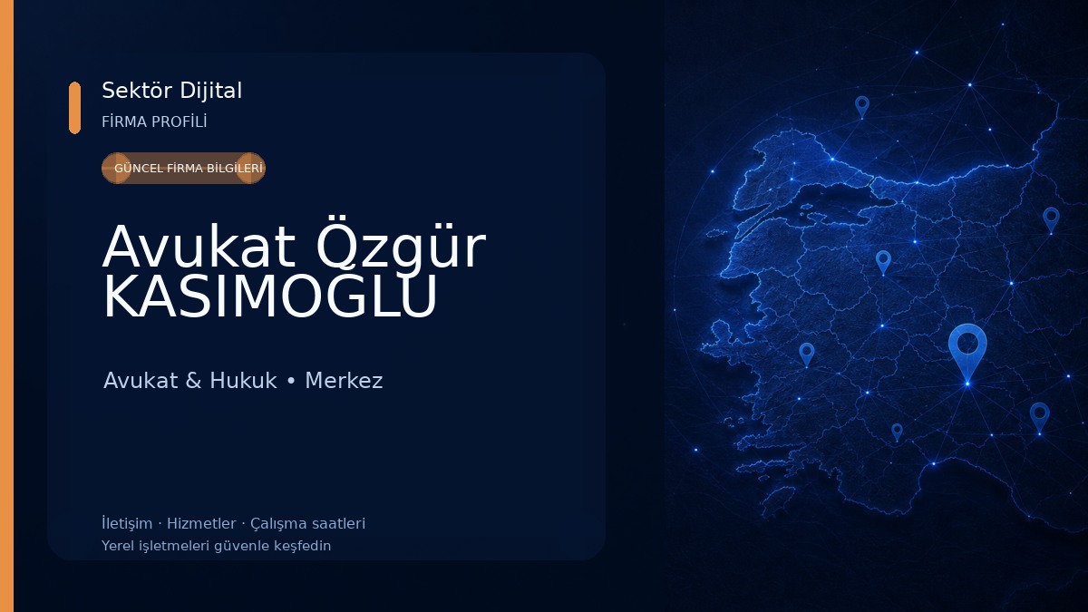 Avukat Özgür KASIMOĞLU 