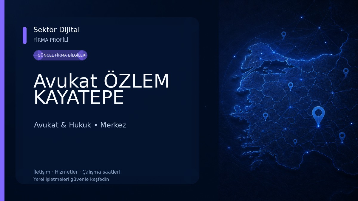 Avukat ÖZLEM KAYATEPE Avukat & Hukuk