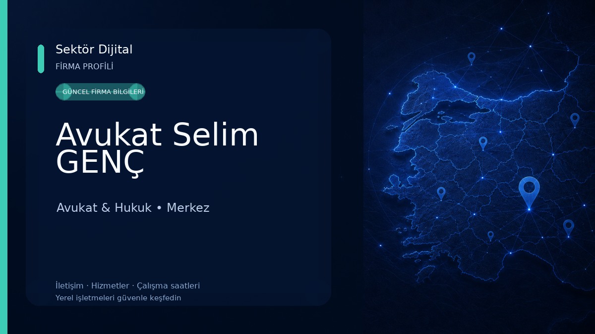 Avukat Selim GENÇ Avukat & Hukuk