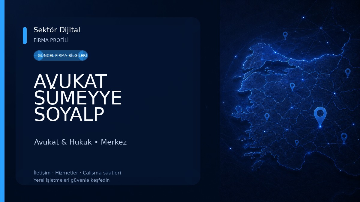 AVUKAT SÜMEYYE SOYALP Avukat & Hukuk