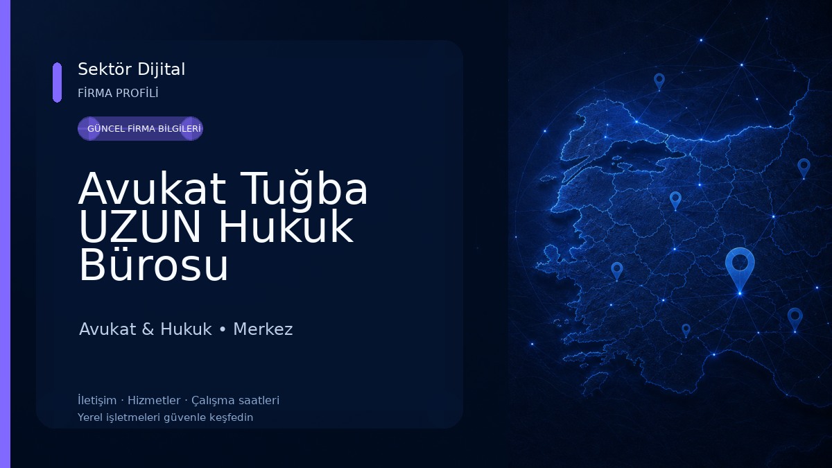 Avukat Tuğba UZUN Hukuk Bürosu Avukat & Hukuk