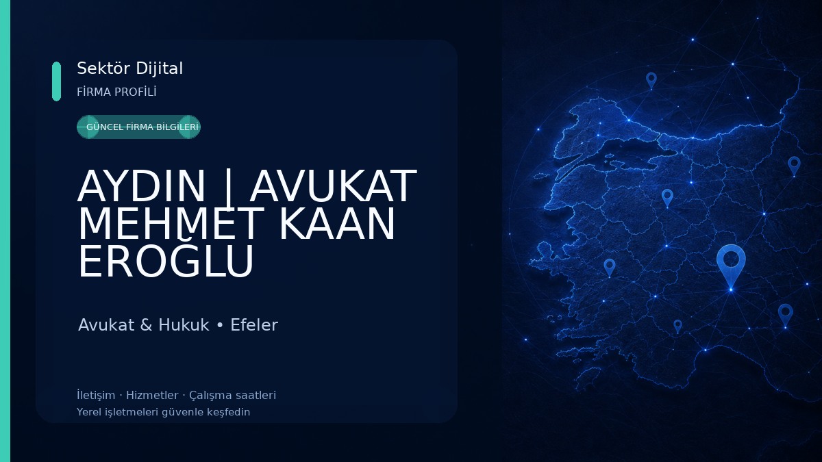 AYDIN | AVUKAT MEHMET KAAN EROĞLU Avukat & Hukuk