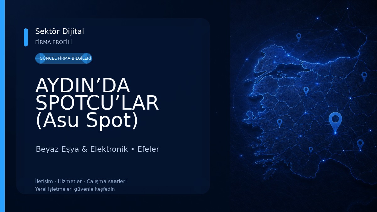 AYDIN’DA SPOTCU’LAR (Asu Spot) Aydın’da Spotcu -Beyaz Eşya- Mobilya- ikinci El eşya -Elektronik- EV EŞYASINA DAİR HERŞEY Beyaz Eşya & Elektronik
