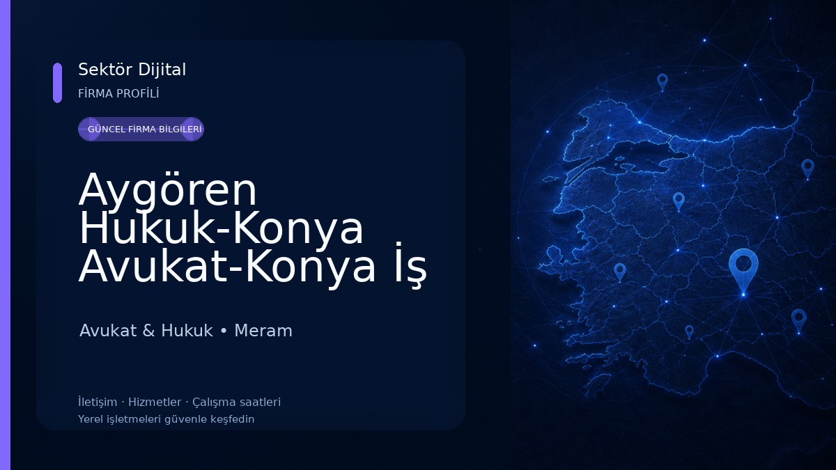 Aygören Hukuk-Konya Avukat-Konya İş Avukatı-Konya BOŞANMA Avukatı Avukat & Hukuk