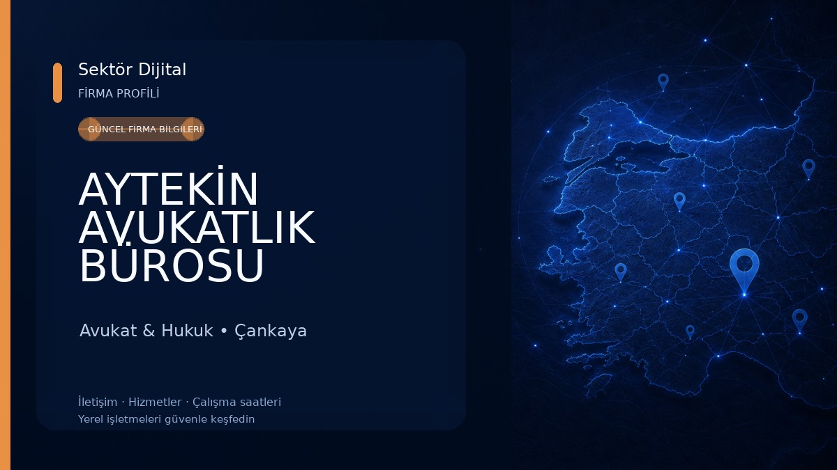 AYTEKİN AVUKATLIK BÜROSU ANKARA Avukat & Hukuk