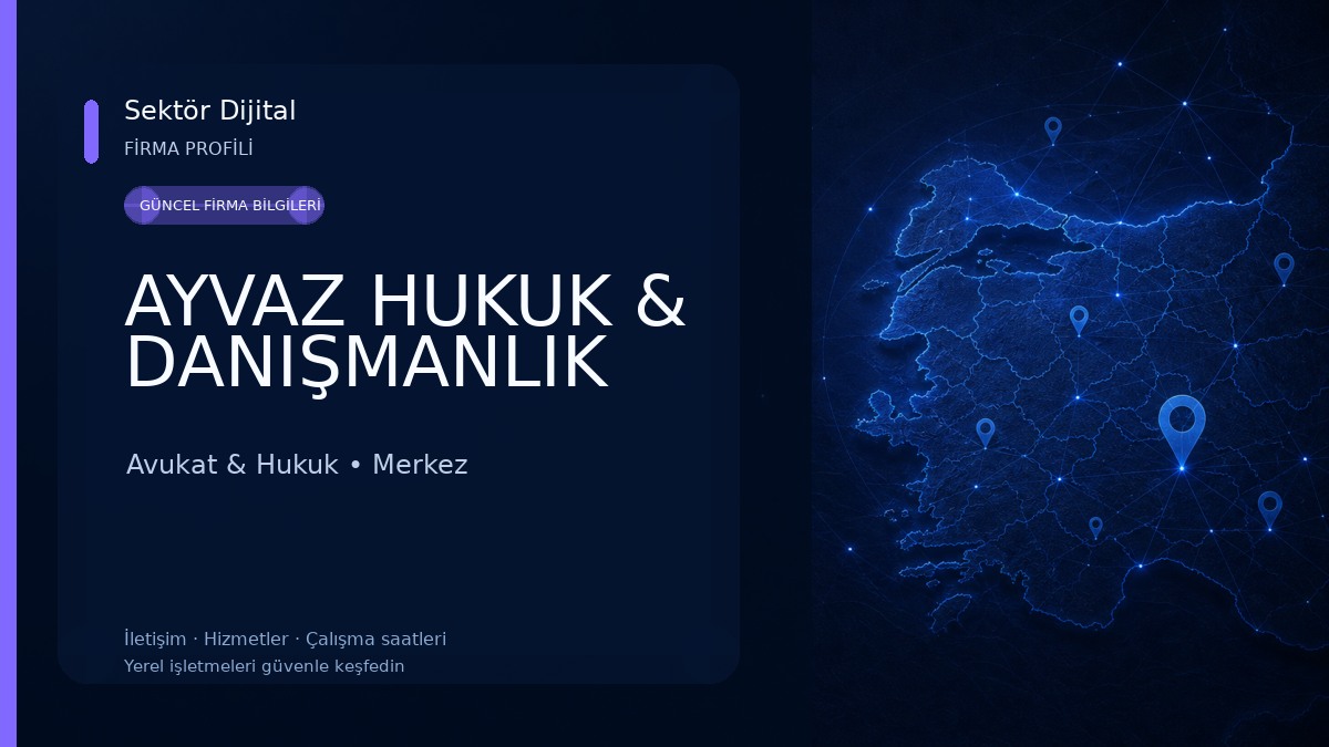AYVAZ HUKUK & DANIŞMANLIK Avukat & Hukuk