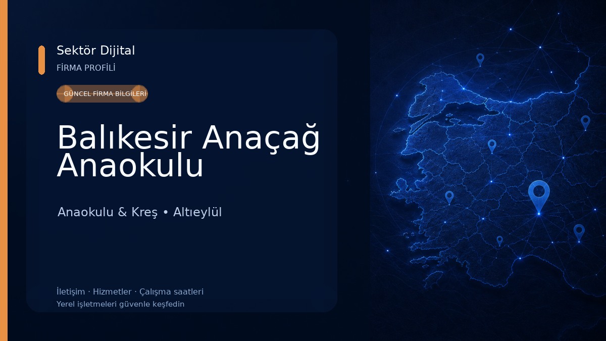 Balıkesir Anaçağ Anaokulu Anaokulu & Kreş