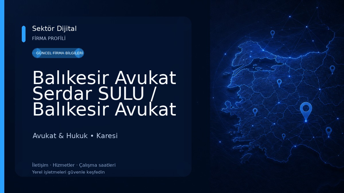 Balıkesir Avukat Serdar SULU / Balıkesir Avukat Arabulucu | Boşanma Avukatı | Ceza Avukatı | Kira Avukatı | İdari Avukatı | Avukat & Hukuk