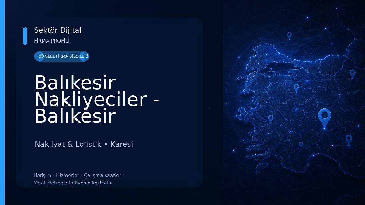Balıkesir Nakliyeciler - Balıkesir Nakliyat Akbaş Nakliyat Nakliyat & Lojistik
