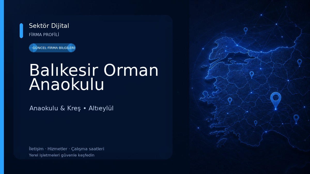 Balıkesir Orman Anaokulu