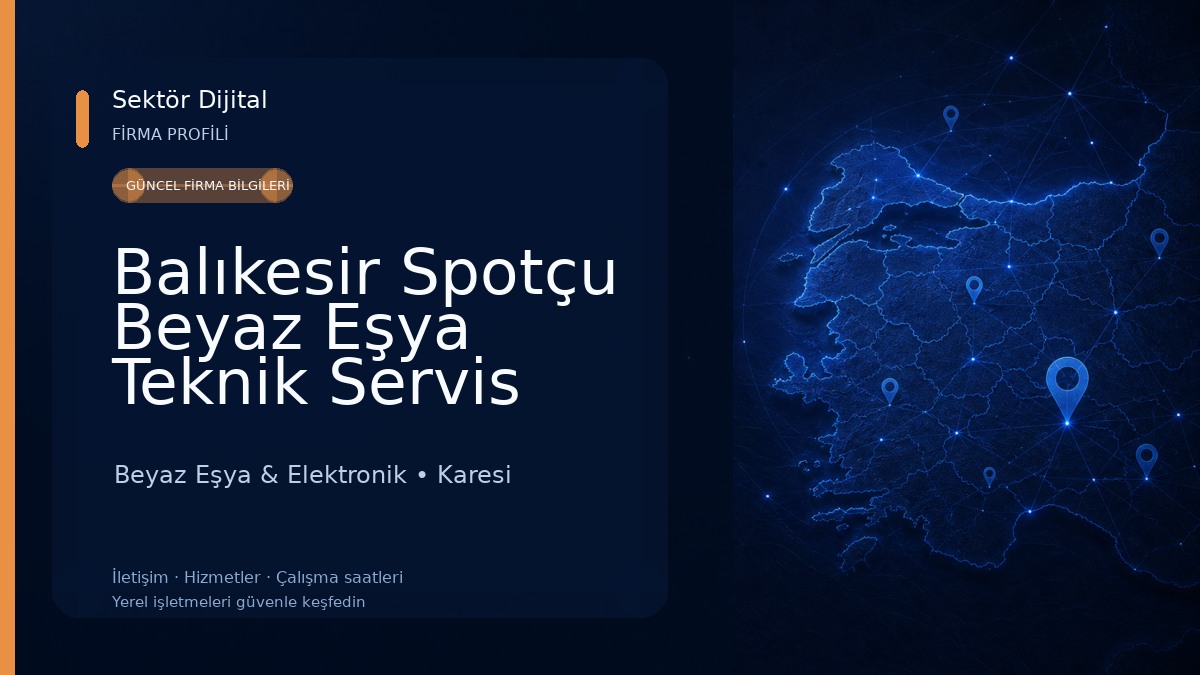 Balıkesir Spotçu Beyaz Eşya Teknik Servis Kombi Klima Tamir Bakım ve Onarım CANDTM Beyaz Eşya & Elektronik
