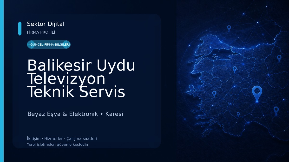 Balikesir Uydu Televizyon Teknik Servis Beyaz Eşya & Elektronik