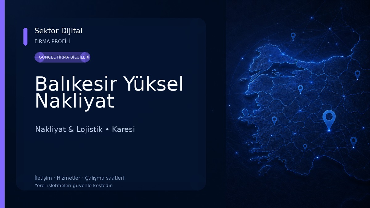 Balıkesir Yüksel Nakliyat Nakliyat & Lojistik